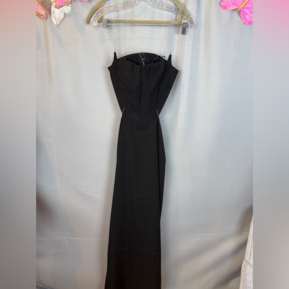 MISHA Cyrus Chain Cutout Suiting Maxi Dress- Size Small - Picture 8 of 14